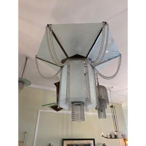 Chandelier  By Edouard Schenk - Art Deco 1930