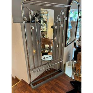 Metal Coat Rack, Art Deco Around 1930