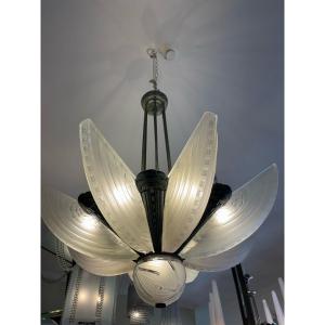 Sabino Chandelier, Art Deco France Circa 1930