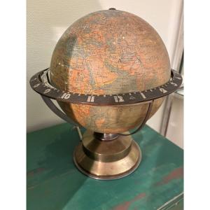 Ato Electric World Map Clock, Art Deco