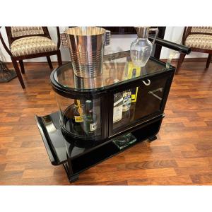 Art Deco Rolling Bar Circa 1930