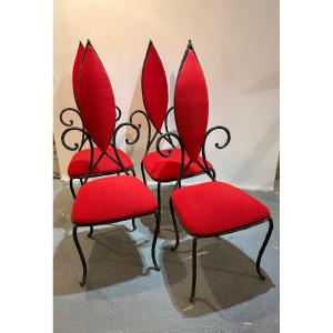 4 Wrought-iron Chairs