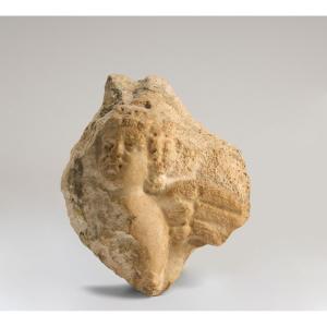 Marble Piece Of Roman Sarcophagus