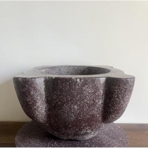 Large Imperial Porphyry Mortar - 44cm - 17th Century