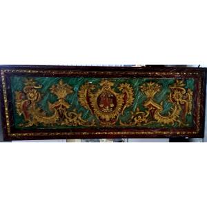 Important Piece Of Re-edged Woodwork - Italy 18th Century