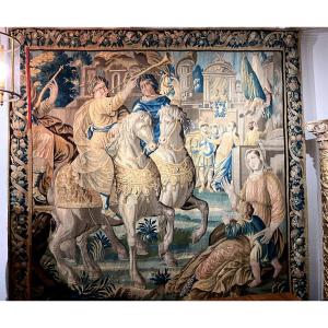 Felletin Tapestry - The Triumph Of Alexander The Great - 17th Century