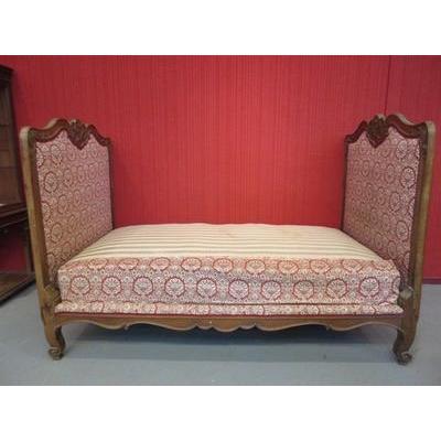 Bed Oak Molded And Carved - Louis XV