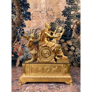 Important Pendulum Attributed To Antoine Ravrio - Empire Period