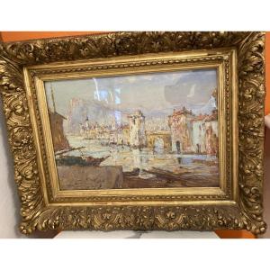 Oil On Canvas Jean-baptiste Duffaud