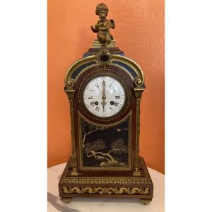 Chinese Lacquer Cartel Clock