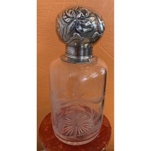 Minerva Silver Crystal Bottle