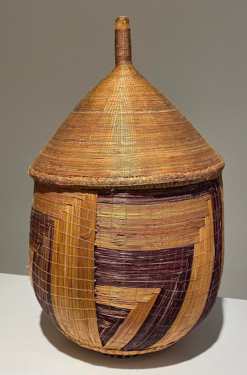 Proantic Large Old Tutsi Basket Agaseke/igiseke Type Rwanda Afric