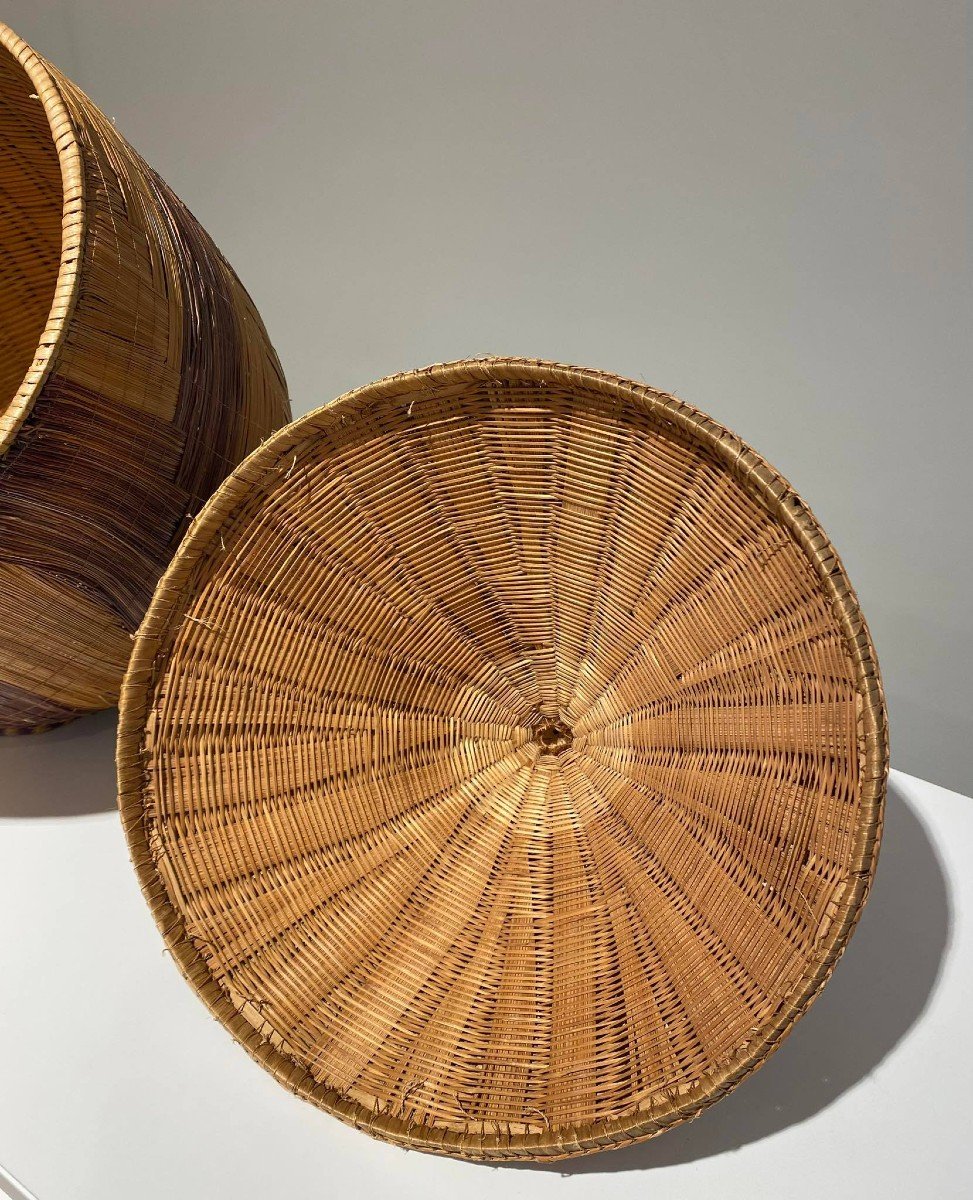 Proantic Large Old Tutsi Basket Agaseke/igiseke Type Rwanda Afric