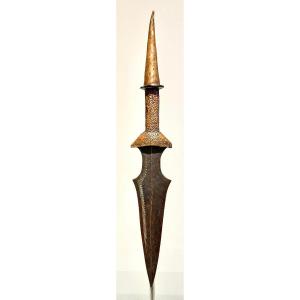 Old And Exceptional Knife From The Tetela Kasai Tribe Dr Congo Africa- Ca1880-1900