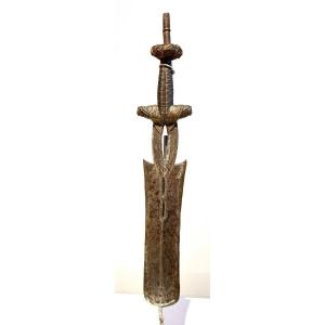 Old Knife From The Yakoma/ngbandi Tribe Dr Congo Ubangi - Africa - Ca 1900