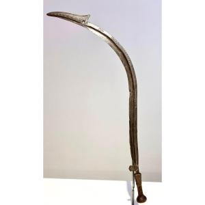 Old And Exceptional Throwing Knife From The Yakoma Tribe / Ngbandi Dr Congo Ubangi Africa - Ca1880