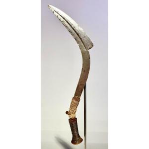 Old And Exceptional Throwing Knife Banda / Yakoma / Ngbandi Nzakara Congo Ubangi Africa Ca1880