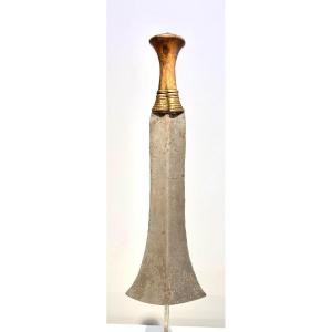 Old Short Sword From The Ngombe Konda Kundu Tribe Dr Congo Africa Ca 1900