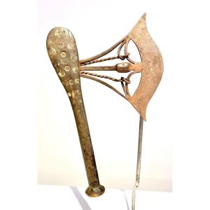 Ancient African Ax From The Songye Songe Dr Congo Tribe - Late 19th Century African Art