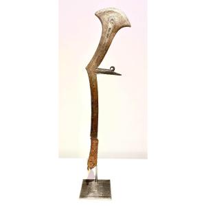 Old Exceptional Throwing Knife From The Gbaya Kota Pomo Tribe Ca 1880 Central Africa Congo