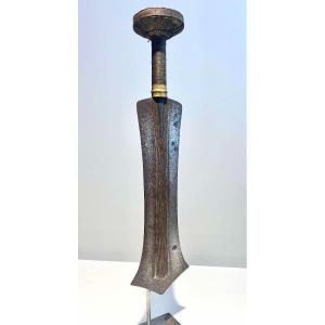 Knife Or Saber From The Teke Tribe, Dr Congo / Kongo Brazzaville 19th Century 