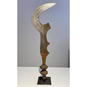 Antique Rare Ngulu Knife From The Ngombe Doko Ngbaka Tribe Dr Congo Africa Ca 1900