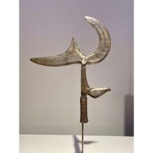 Antique And Rare Kipinga Throwing Knife Ngbaka Tribe Ngombe Bwaka Congo Central Africa -1880