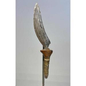 Very Old Knife From The Mangbetu Tribe - Dr Congo Uele Region - 19th African Zande Momvu
