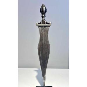 Antique Knife From The Baule Baoule Dan Tribe, Ivory Coast, African Tribal Art, 19th Century