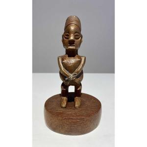 Teke Bronze Statue Slave Dr Congo Brazzaville 19th Century African Art Tribal Bakongo