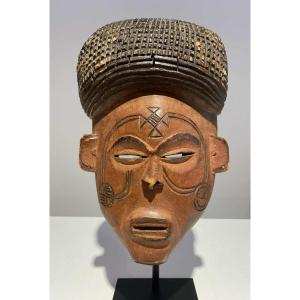 Mwana Pwo Type Mask From The Tshokwe / Chokwe Tribe Zaire Dr Congo Angola Tribal African Art 