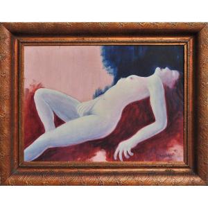 Czech Painter Otakar Mrkvička 1898 Příbram– 1957 Prague “nude”
