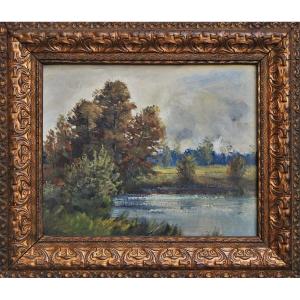 Czech Painter Otakar Lebeda 1877 Prague – 1901 Malá Chuchle “arms Of The River”