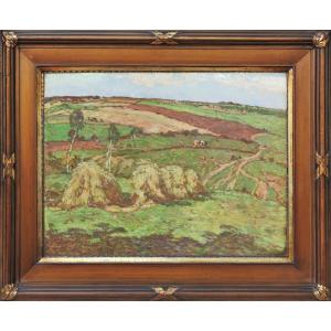 Czech Painter Josef Ullmann 1870 Nekmíř– 1922 Prague "summer Landscape"