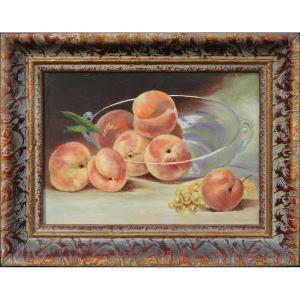French Painter Maurice Denis 1870 Granville – 1943 Saint-germain "still Life With Peaches"