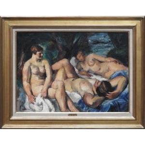 Belgian Painter Of Czech Origin Charles Kvapil 1884 - 1957 Paris 