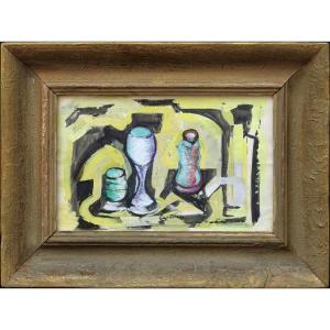 Czech Painter Emil Filla (1882 Chropyně – 1953 Prague) “cubist Still Life”