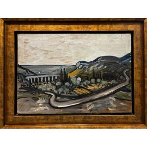 Auguste Chabaud (1882-1955) - Grey Path, Maussane Les Alpilles Aqueduct