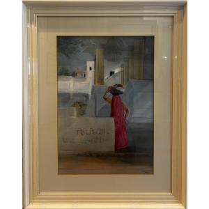 Philippe Dupiereux (born In 1944) - Orientalist Watercolor