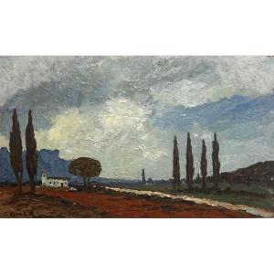 François Omer (1885-1950) - Provençal Landscape