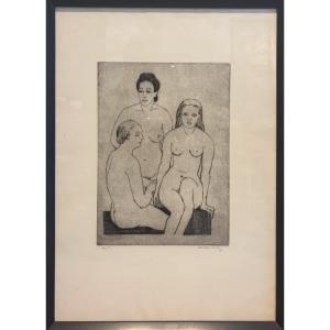 Georges Duval (1920-1993) - The Three Women