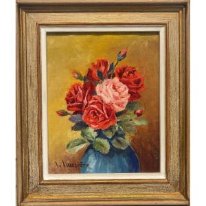 Lauzières (20th Century) - Bouquet Of Roses