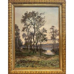 Jean-baptiste Brunel (1844-1919) - The Trees On Barthelasse Island