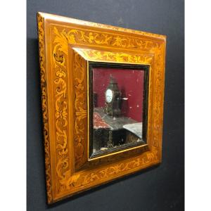 Mirror After "thomas Hache" With Double Inverted Profiles Early 18th Century
