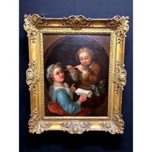 Regency Period Painting (music Lesson)