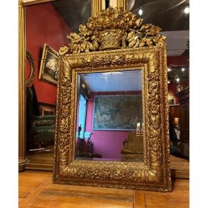 Louis XIV Mirror In Gilded Wood