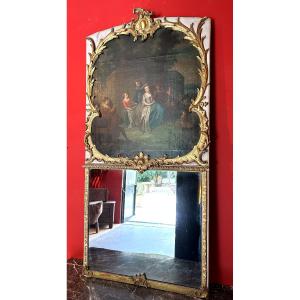 Regency Trumeau In Gilded Wood