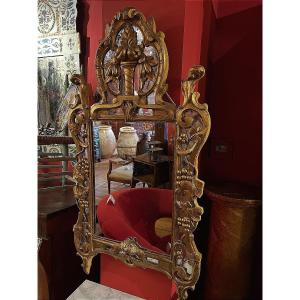 Louis XV Mirror In Gilded Wood