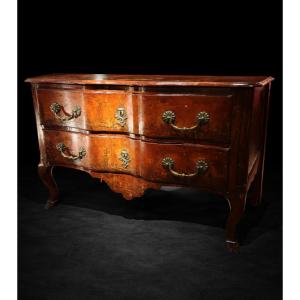 18th Century Chest Of Drawers In Arte Povera
