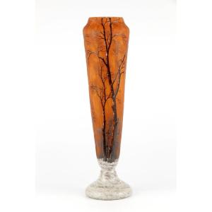 Daum Nancy Vase (winter Landscape)